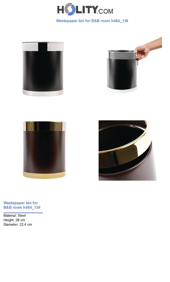 Wastepaper bin for B&B room h464_139