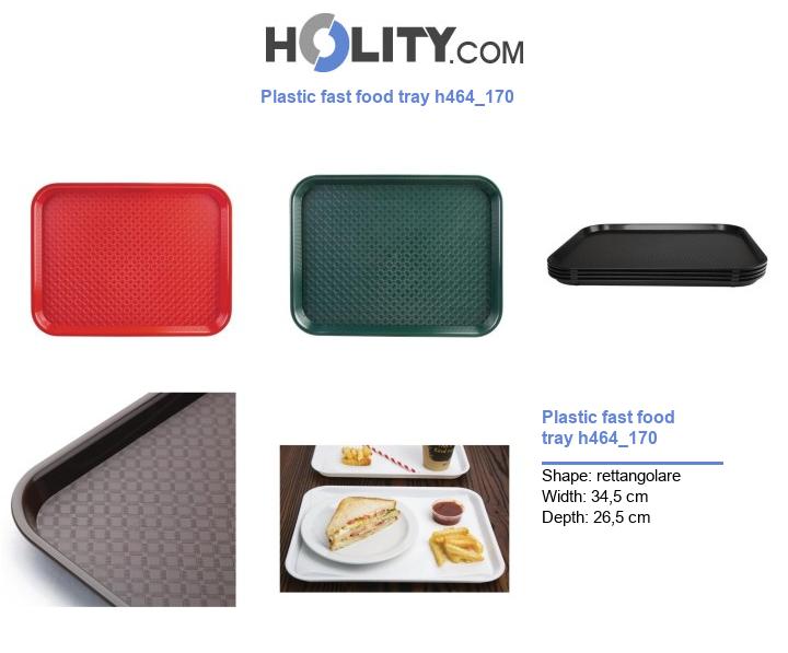 Plastic fast food tray h464_170