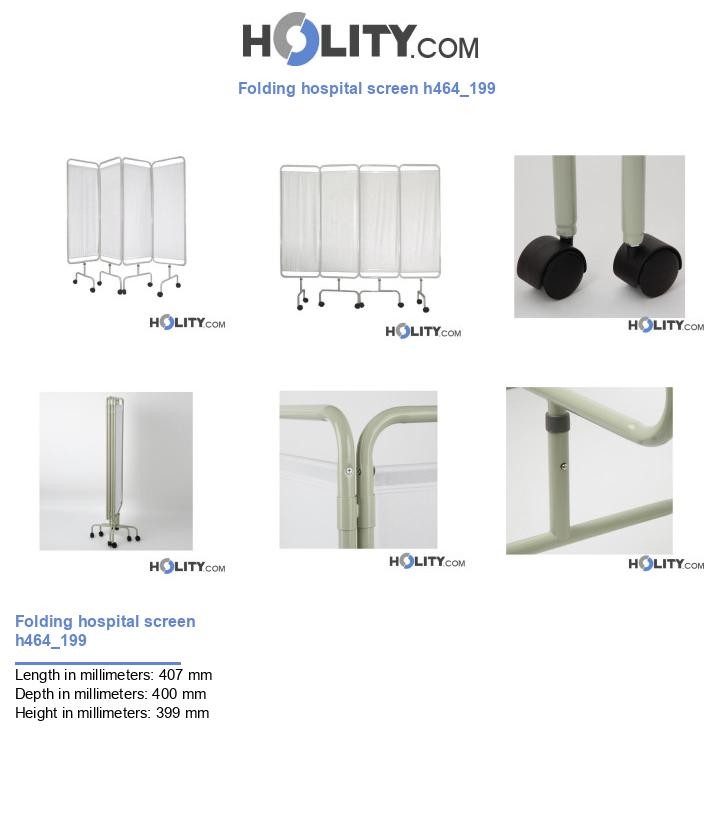 Folding hospital screen h464_199