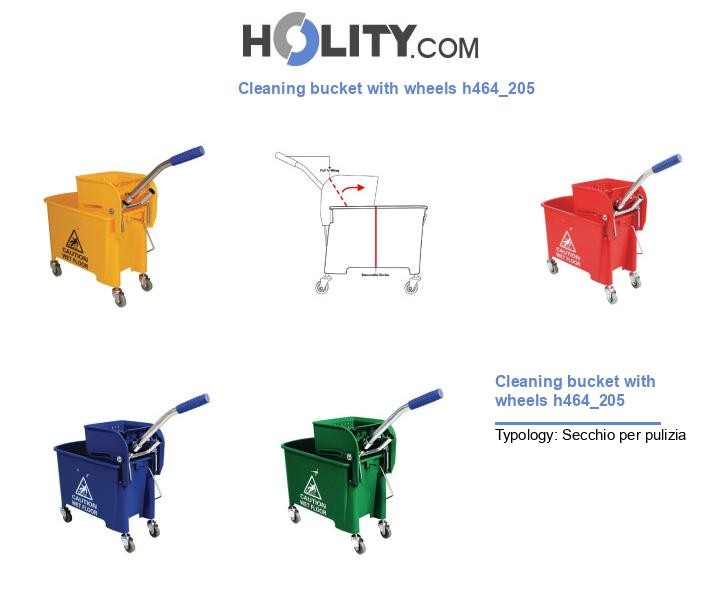 Cleaning bucket with wheels h464_205