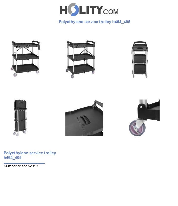 Polyethylene service trolley h464_405