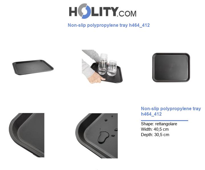 Non-slip polypropylene tray h464_412