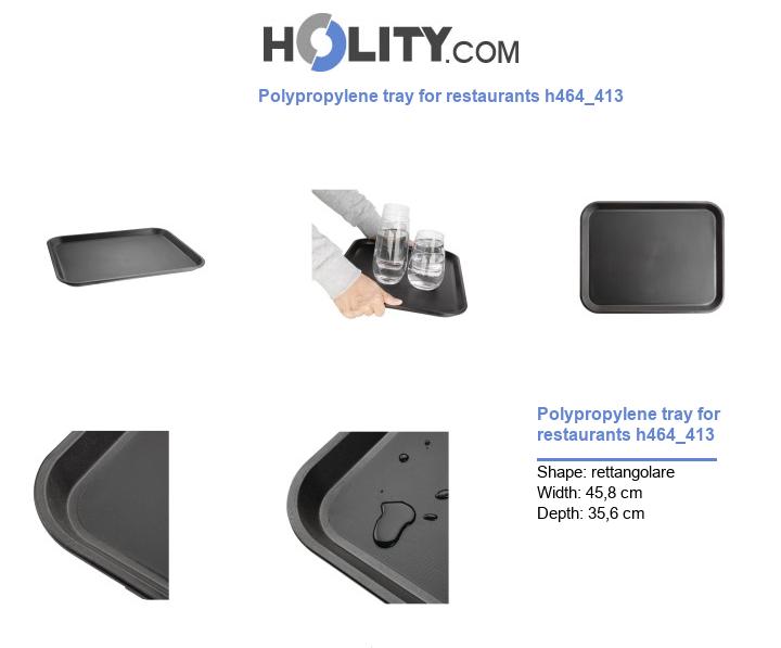 Polypropylene tray for restaurants h464_413