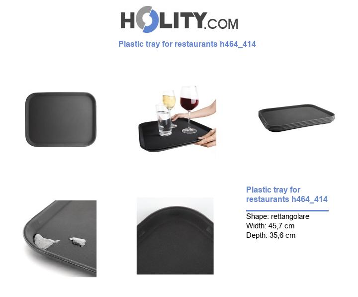Plastic tray for restaurants h464_414