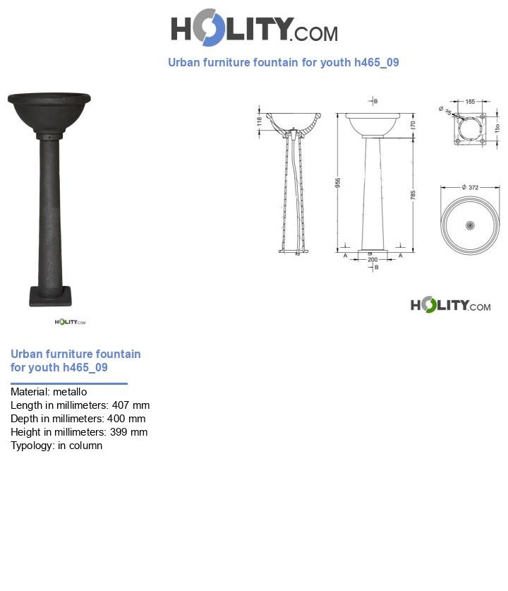 Urban furniture fountain for youth h465_09