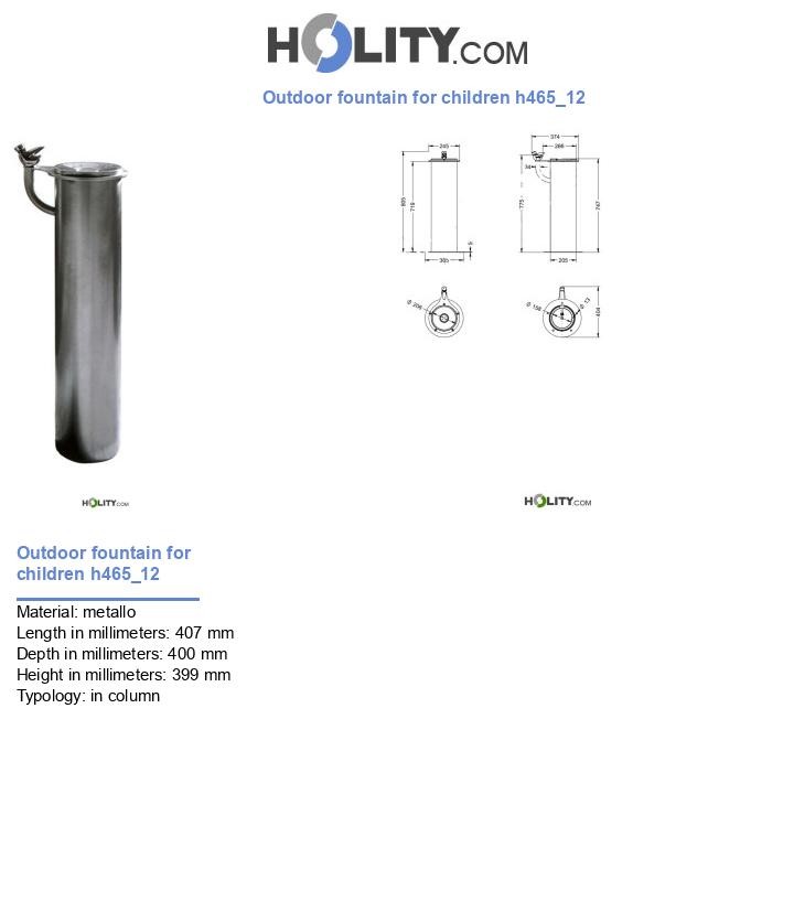 Outdoor fountain for children h465_12