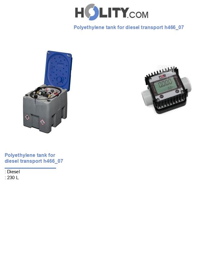 Polyethylene tank for diesel transport h466_07