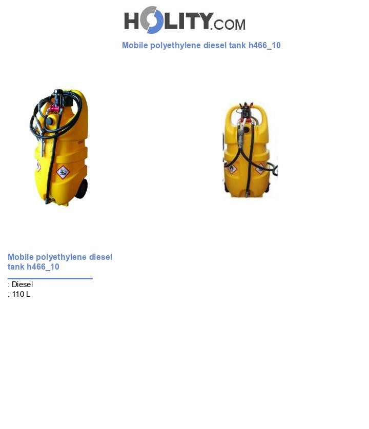 Mobile polyethylene diesel tank h466_10