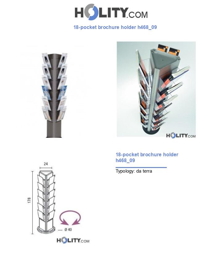 18-pocket brochure holder h468_09