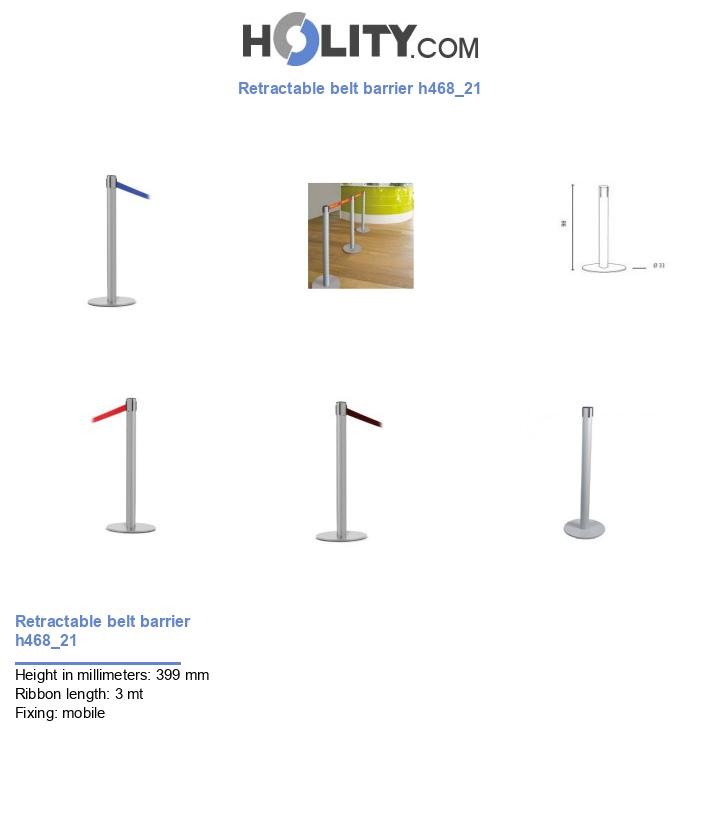 Retractable belt barrier h468_21