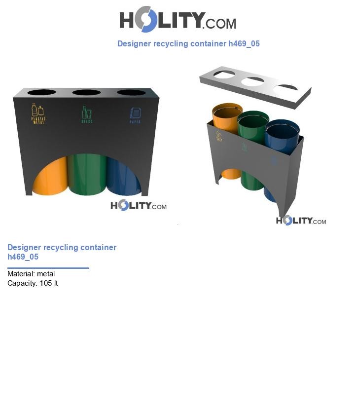 Designer recycling container h469_05