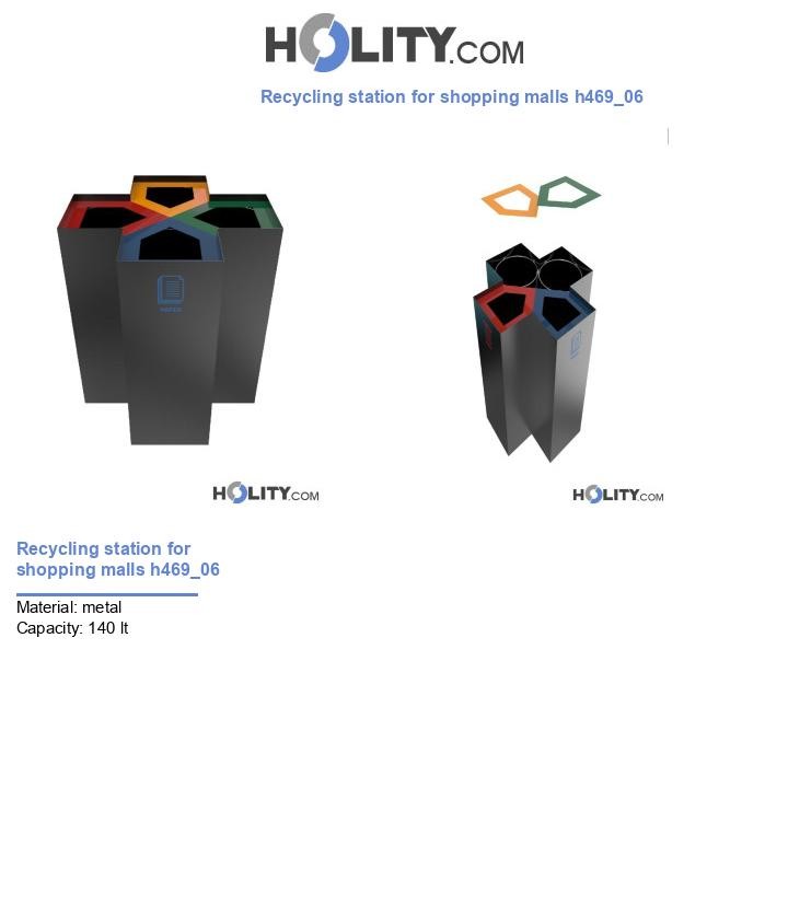 Recycling station for shopping malls h469_06