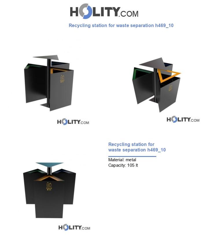 Recycling station for waste separation h469_10