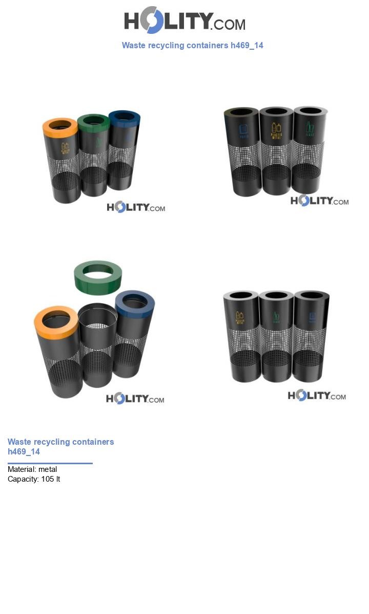 Waste recycling containers h469_14