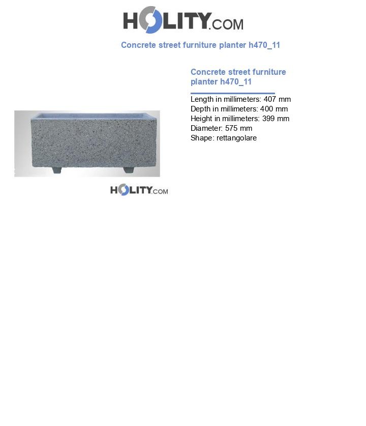 Concrete street furniture planter h470_11