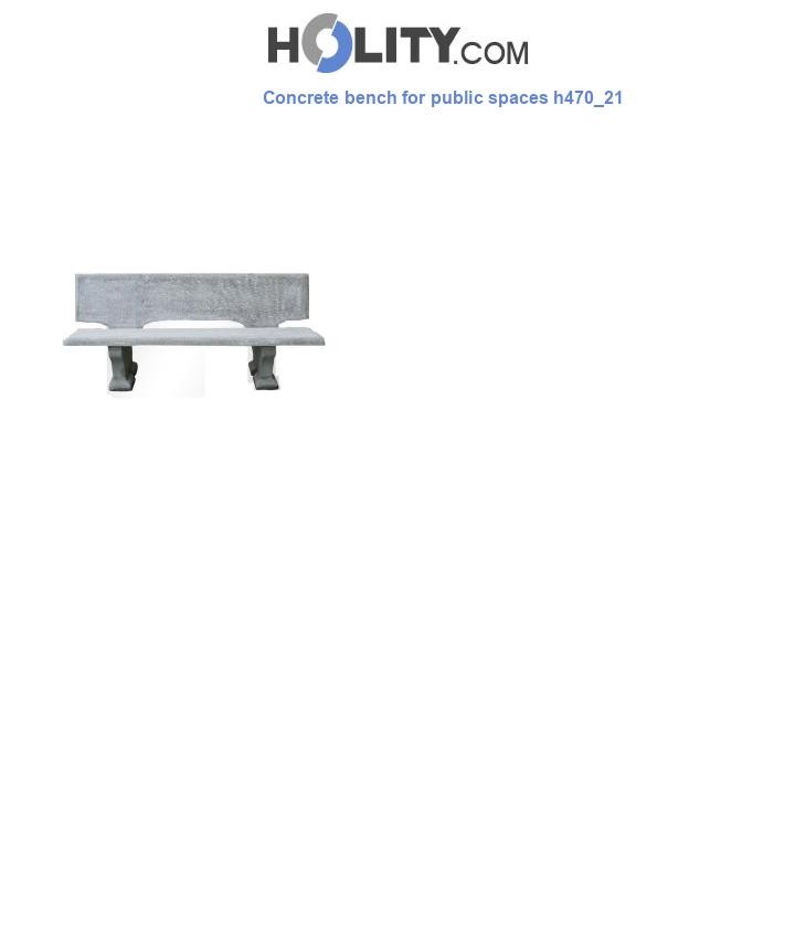 Concrete bench for public spaces h470_21
