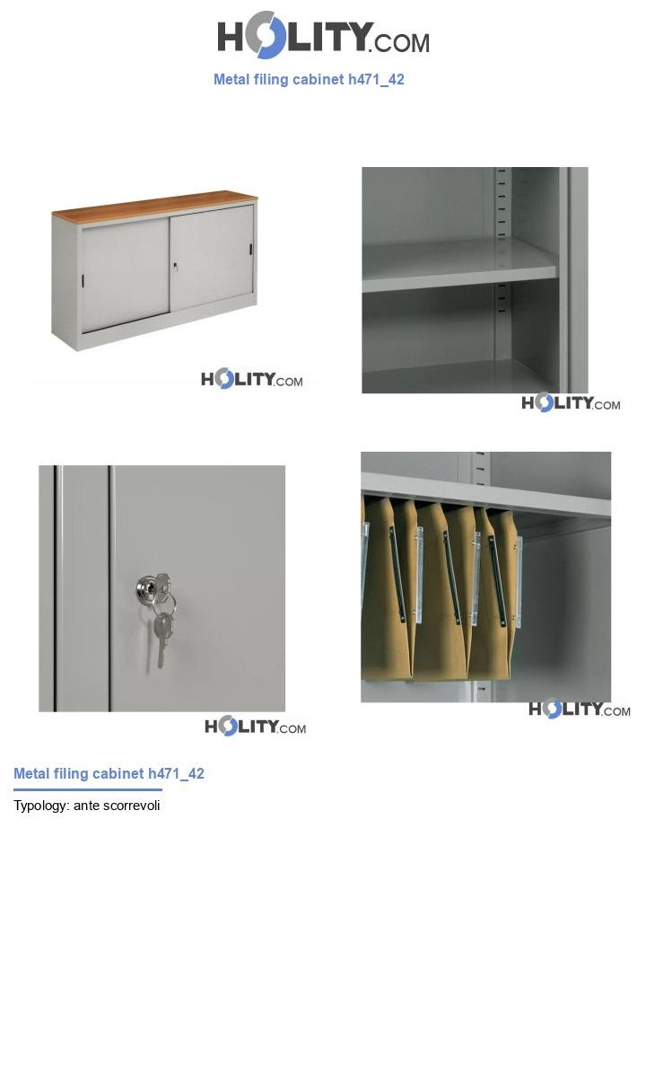 Metal filing cabinet h471_42