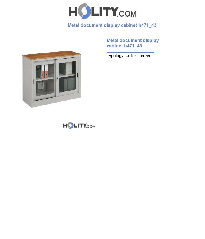 Metal document display cabinet h471_43