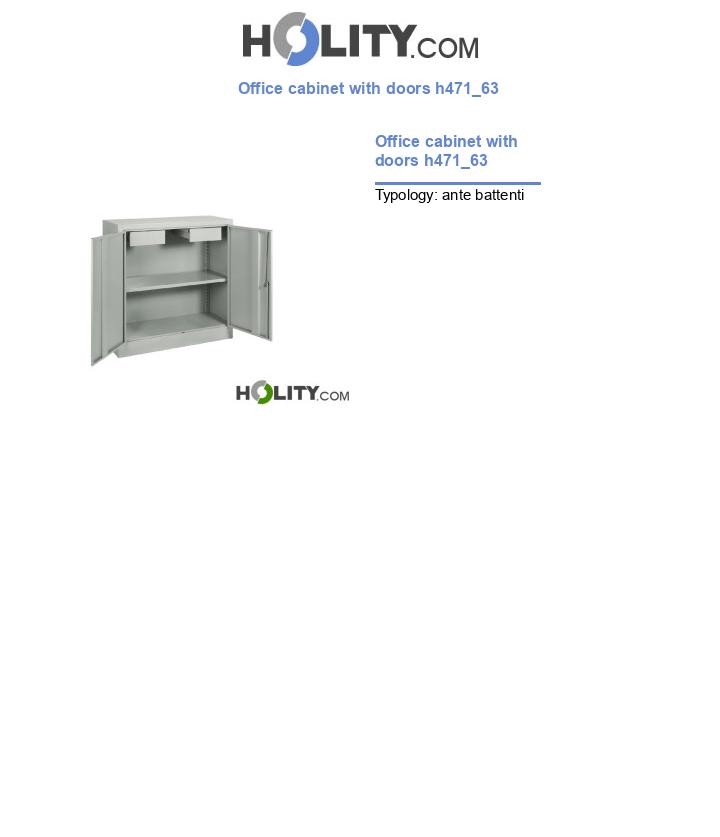 Office cabinet with doors h471_63