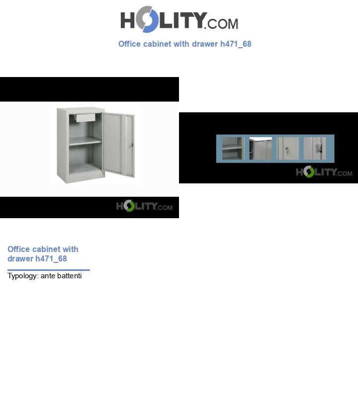 Office cabinet with drawer h471_68