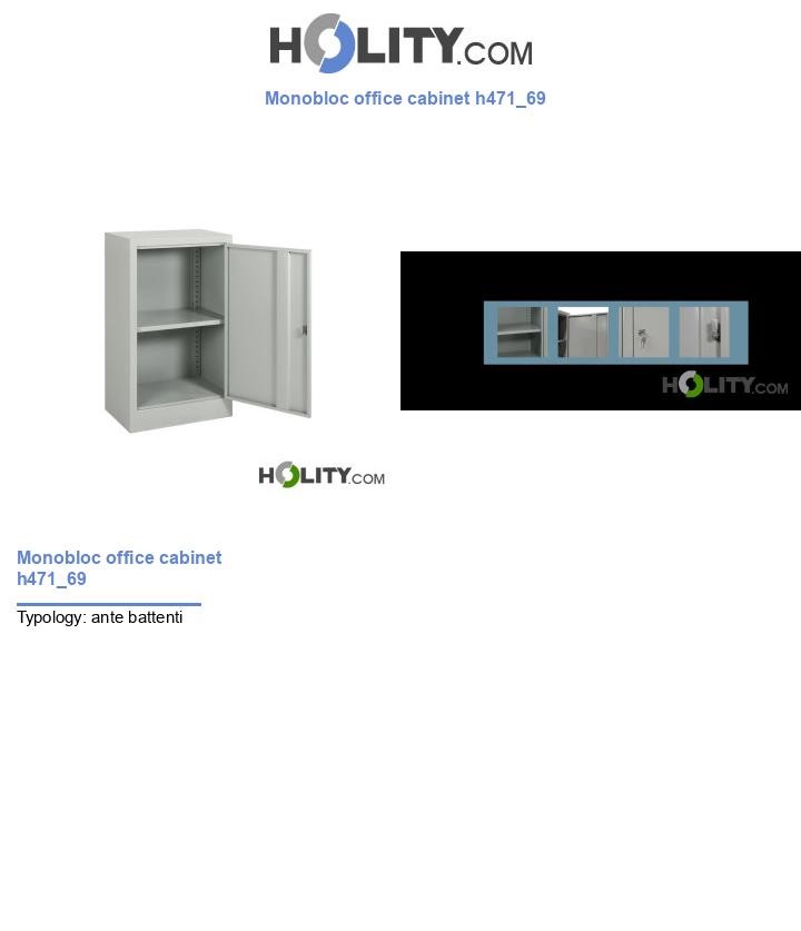 Monobloc office cabinet h471_69