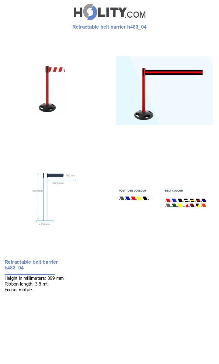 Retractable belt barrier h483_04