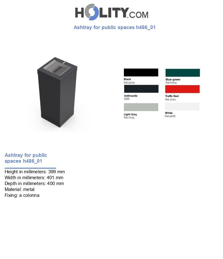 Ashtray for public spaces h486_01