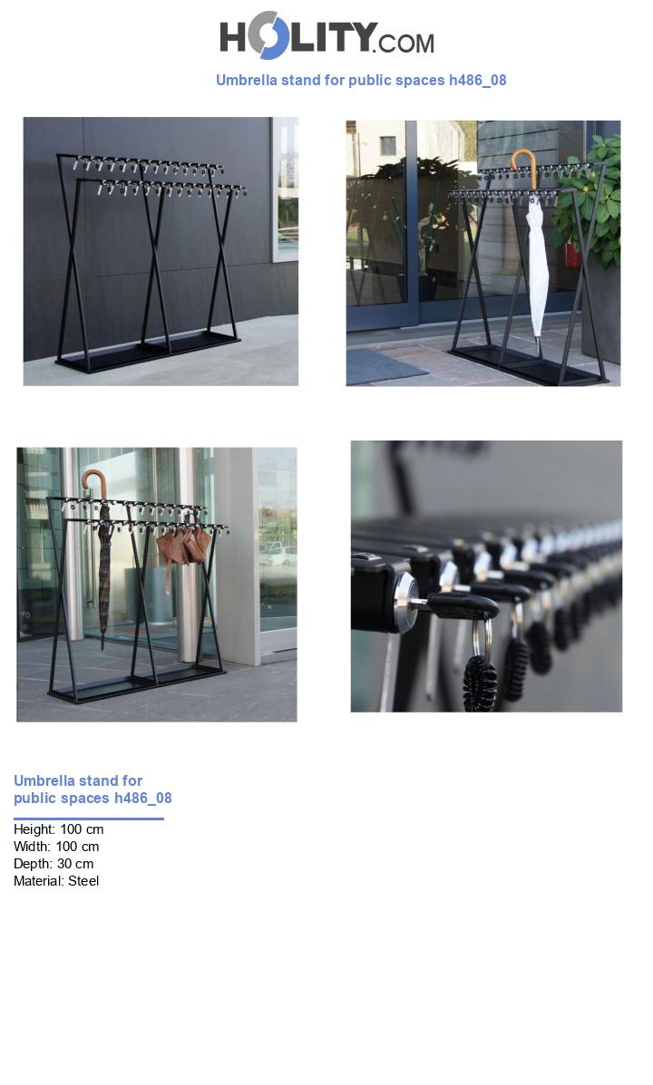Umbrella stand for public spaces h486_08