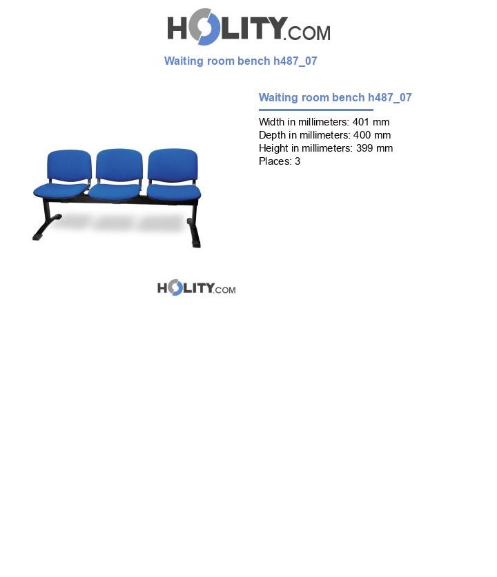 Waiting room bench h487_07