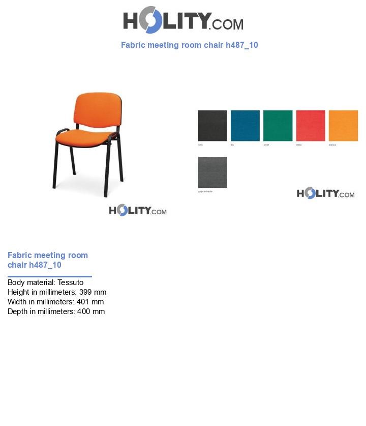 Fabric meeting room chair h487_10