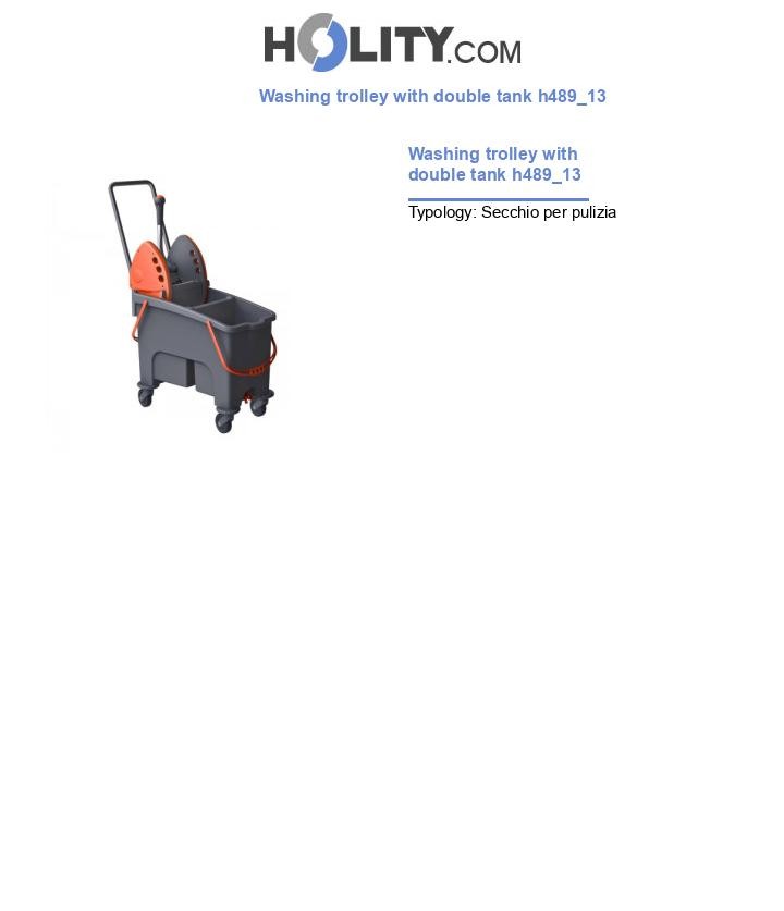 Washing trolley with double tank h489_13