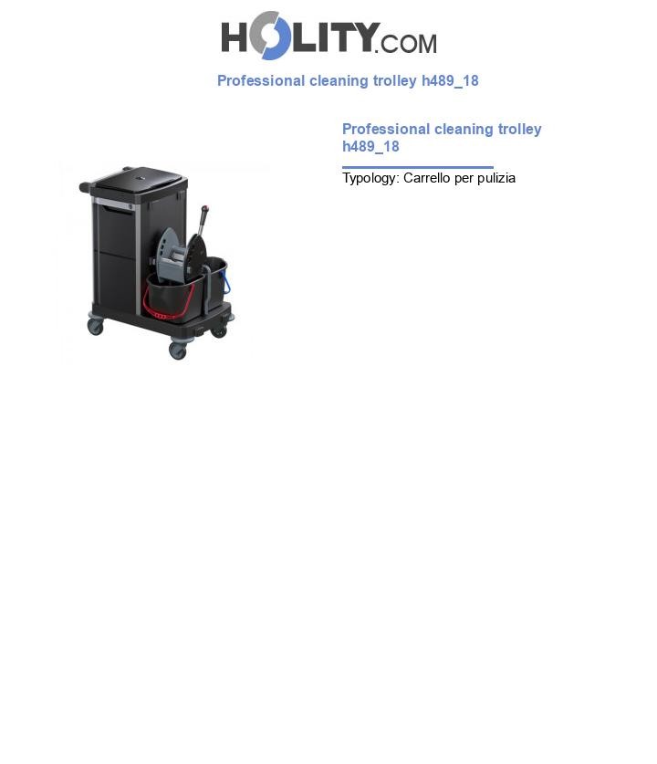 Professional cleaning trolley h489_18
