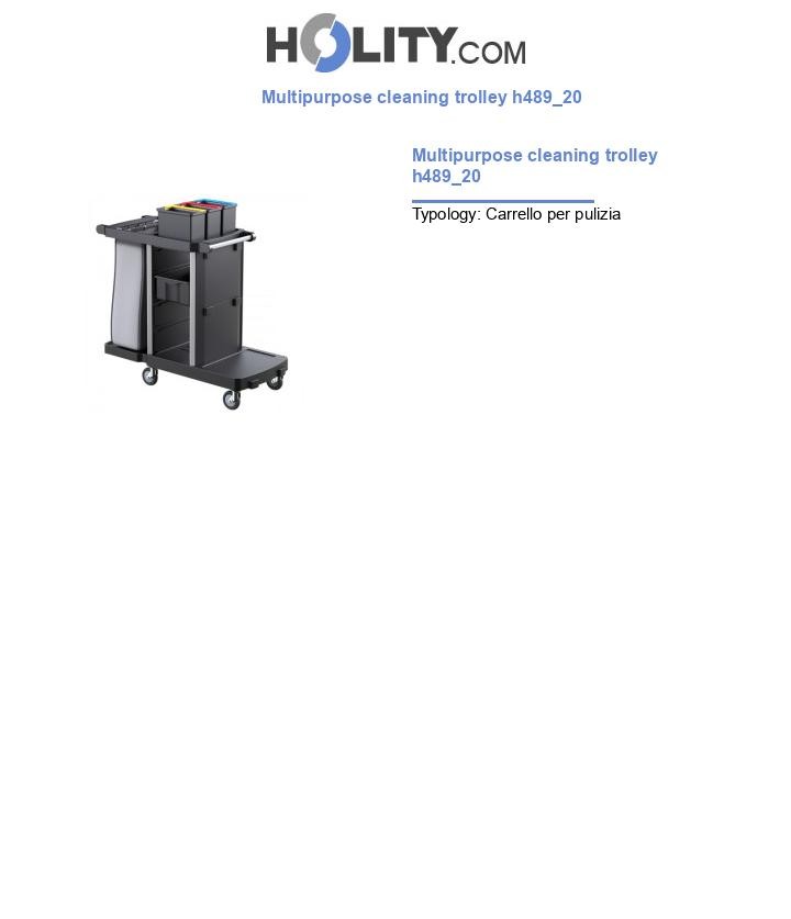 Multipurpose cleaning trolley h489_20