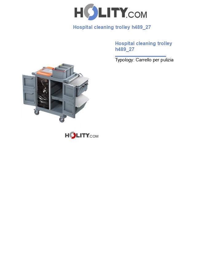 Hospital cleaning trolley h489_27