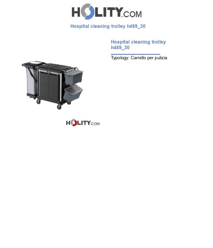 Hospital cleaning trolley h489_30