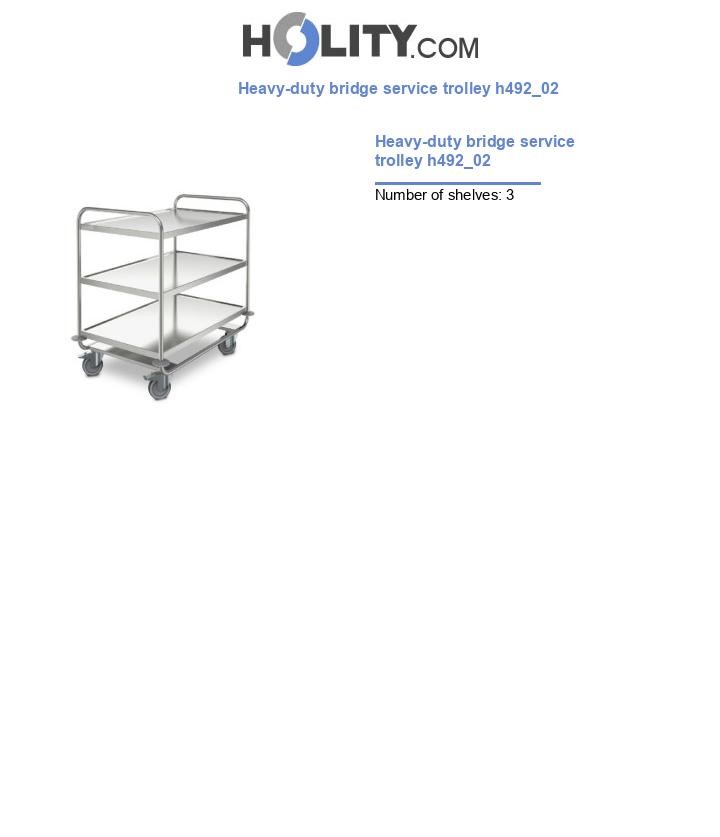 Heavy-duty bridge service trolley h492_02