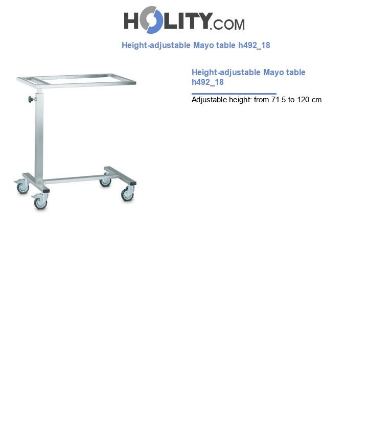 Height-adjustable Mayo table h492_18