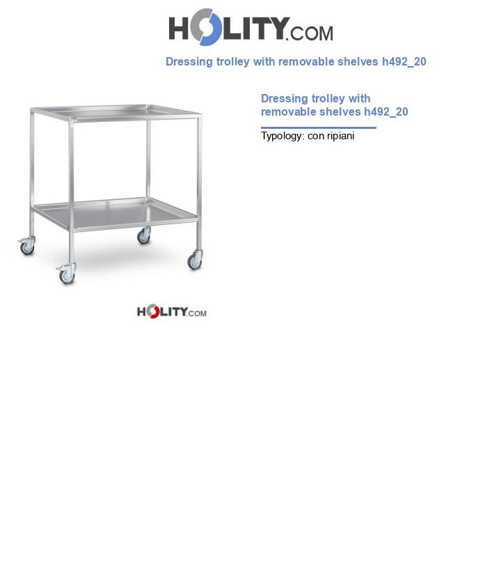 Dressing trolley with removable shelves h492_20