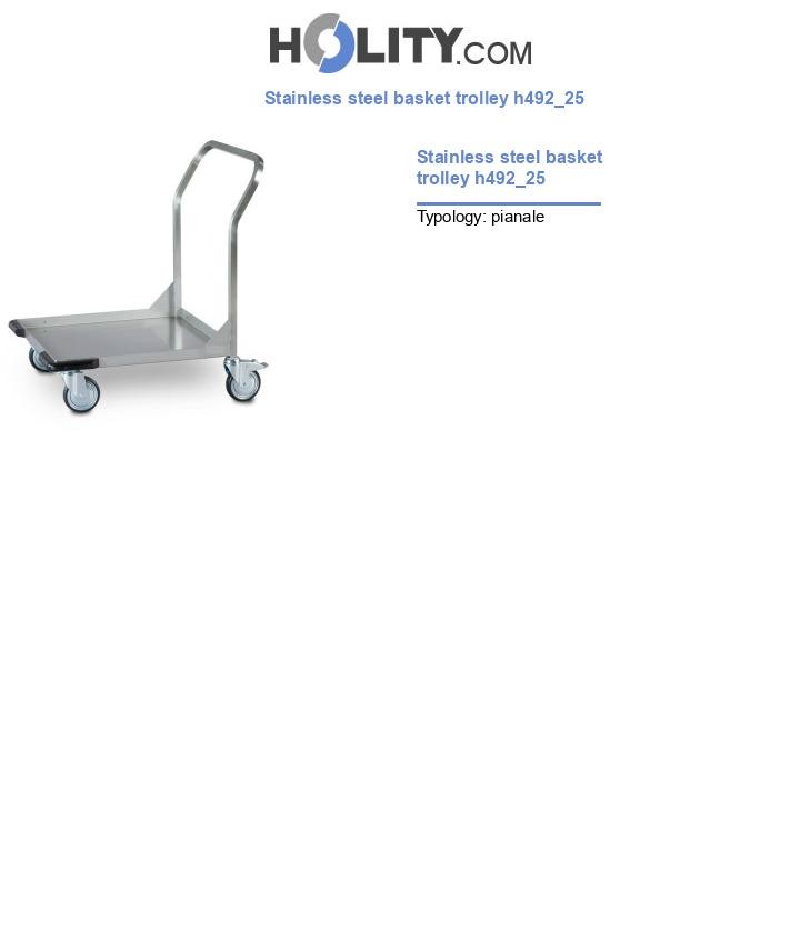 Stainless steel basket trolley h492_25