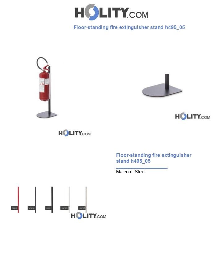 Floor-standing fire extinguisher stand h495_05
