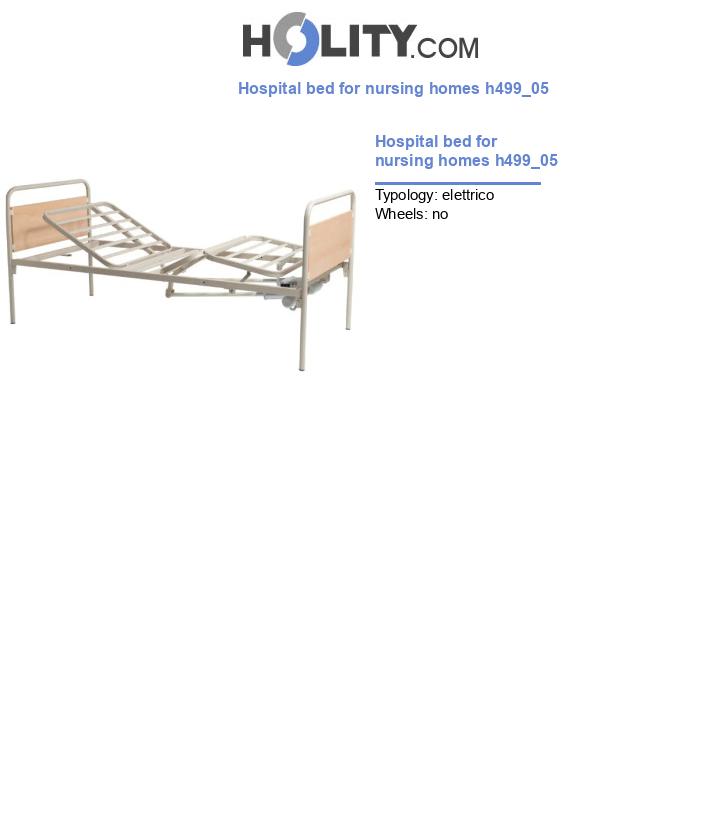 Hospital bed for nursing homes h499_05