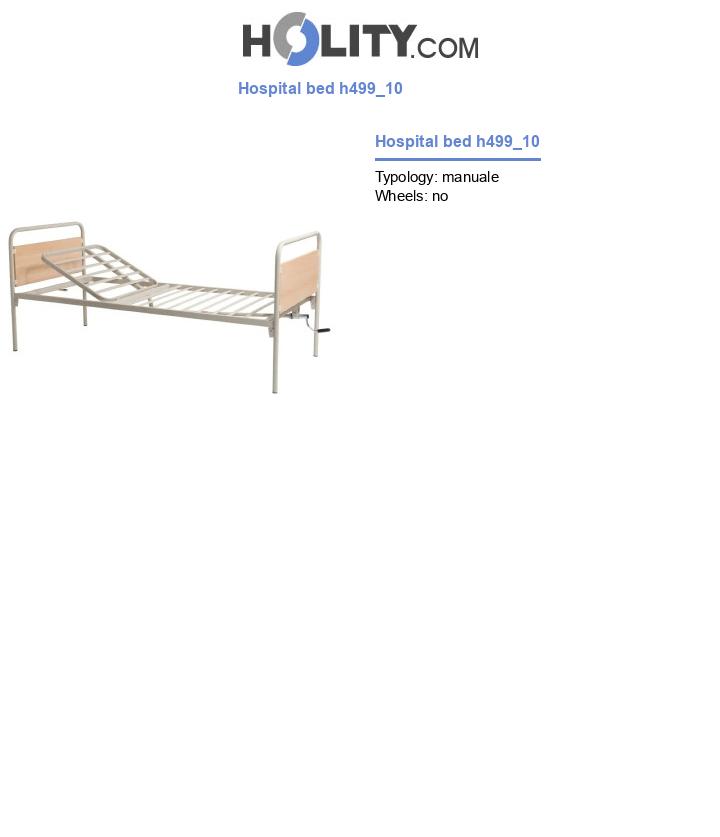 Hospital bed h499_10