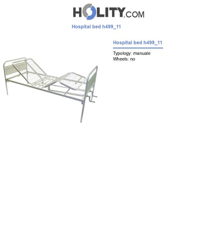 Hospital bed h499_11