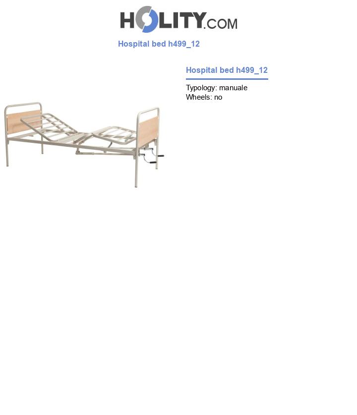 Hospital bed h499_12