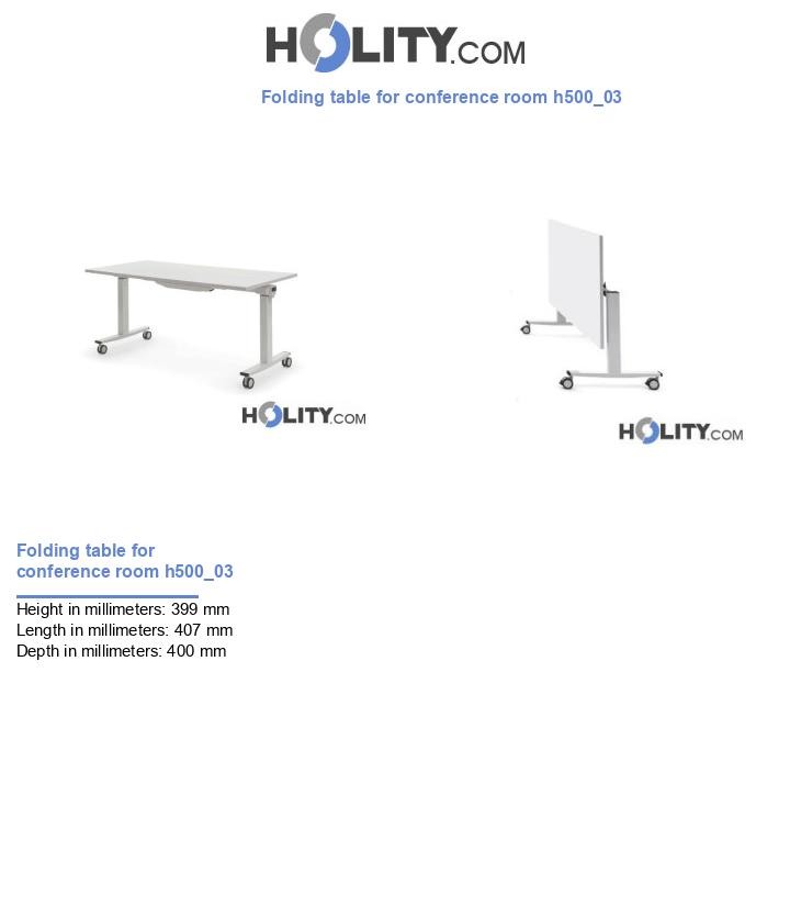 Folding table for conference room h500_03