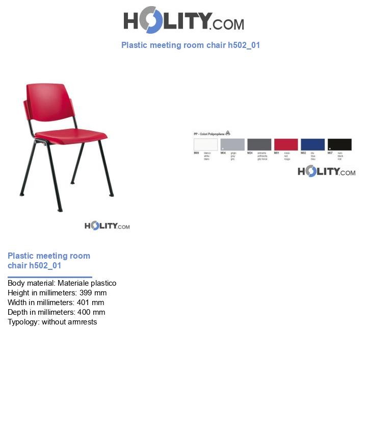 Plastic meeting room chair h502_01