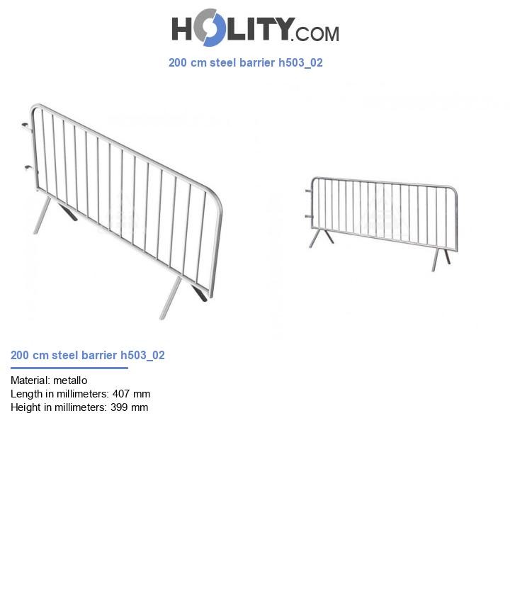 200 cm steel barrier h503_02