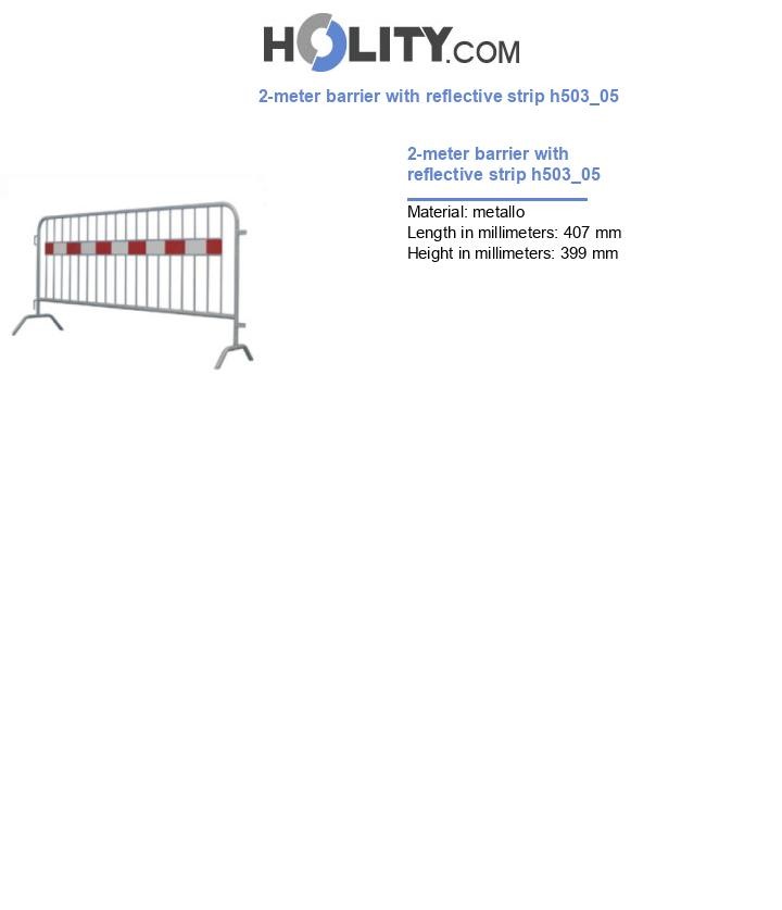 2-meter barrier with reflective strip h503_05