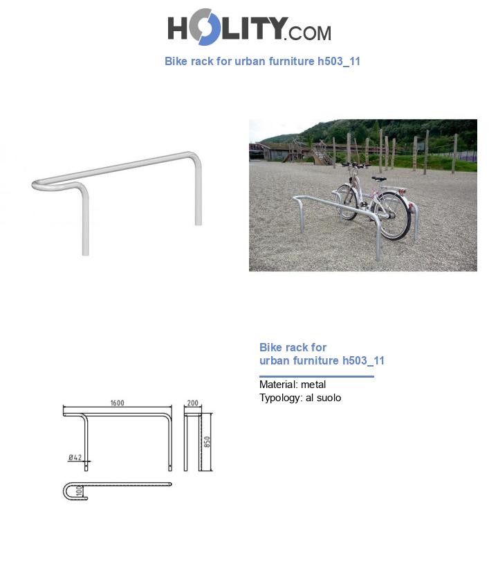 Bike rack for urban furniture h503_11