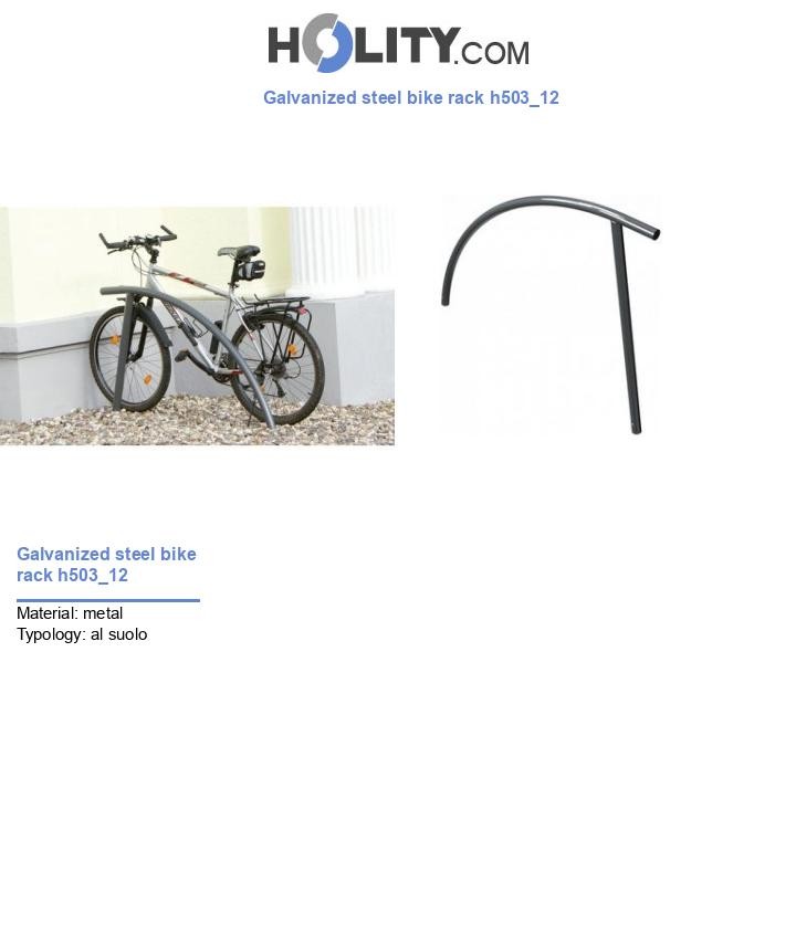 Galvanized steel bike rack h503_12